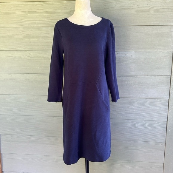 Boden Ribbed Dress with Pockets - Picture 1 of 12